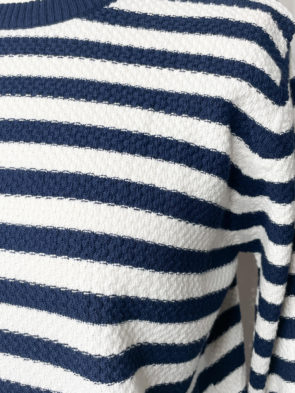 DANEFAE „Danepearly Sweater“ off-white/navy