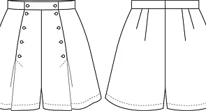 EMMY “ The Ship-A`hoy Shorts“ Burgundy herringbone Shorts